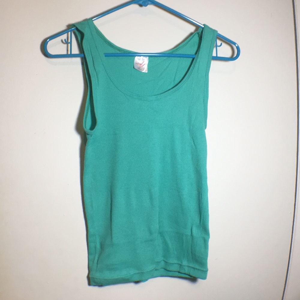 Greenish blue tank top